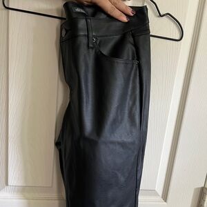Wild Fable Black Faux Leather Trousers